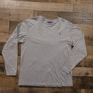 Johnnie-O Long Sleeve T-Shirt Men’s XL Gray Pima Cotton Surf Graphic Casual